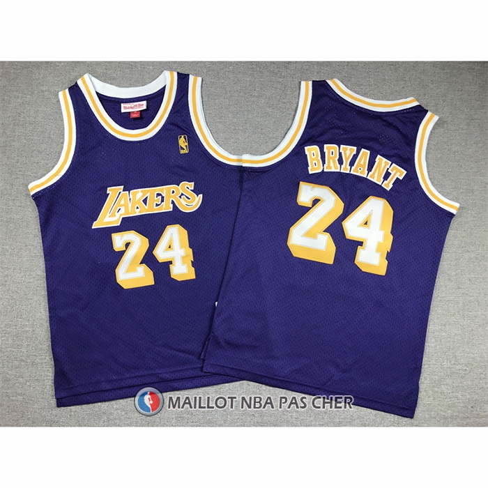 Maillot Enfant Los Angeles Lakers Kobe Bryant NO 24 Mitchell & Ness 2007-08 Volet